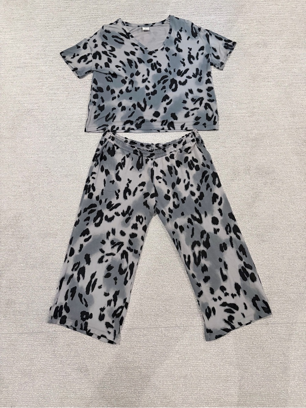 Soma Cool Nights Animal Print Pajama Set - Size XL